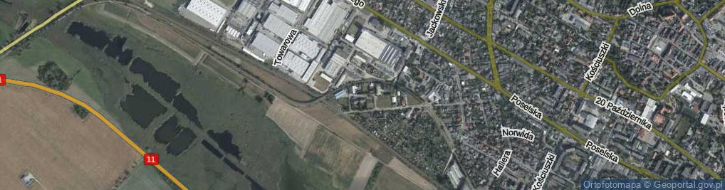 Zdjęcie satelitarne Zakole ul.